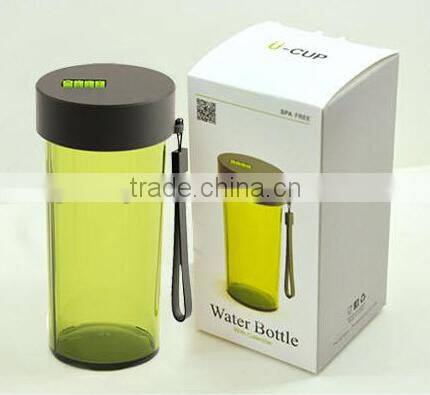 Supply fashion creative Transparent plastic cups / calendar cup (340ml)