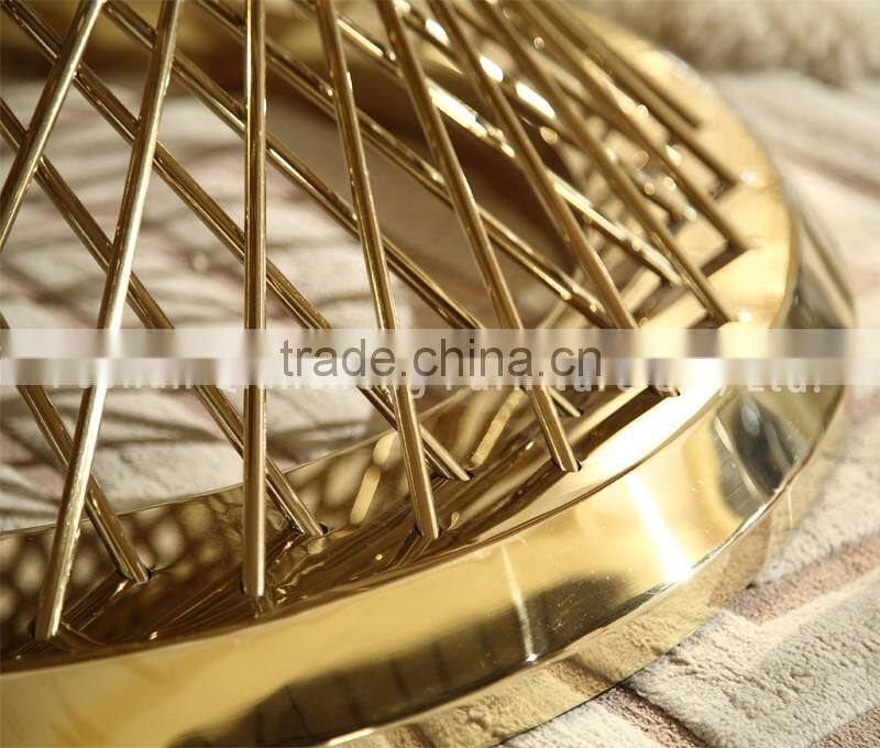 new model rose golden round coffee table tea table