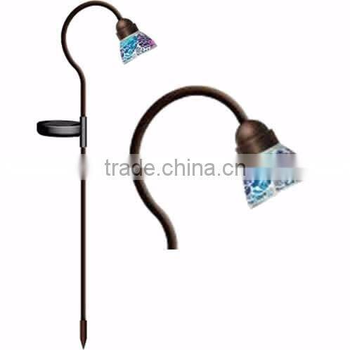 2-PC Mosaic FIESTA Solar Garden Stick Light