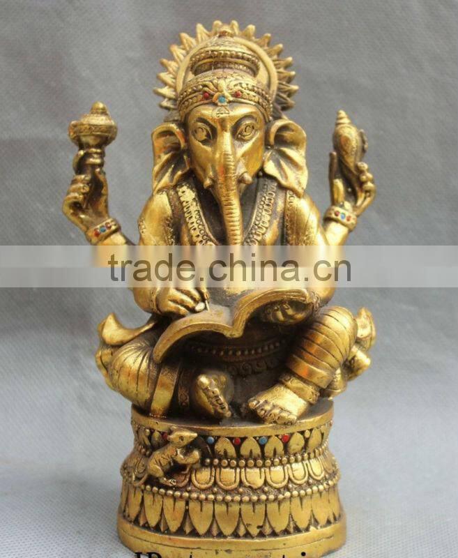 Casting Home Decoration Bronze Ganesha Statue