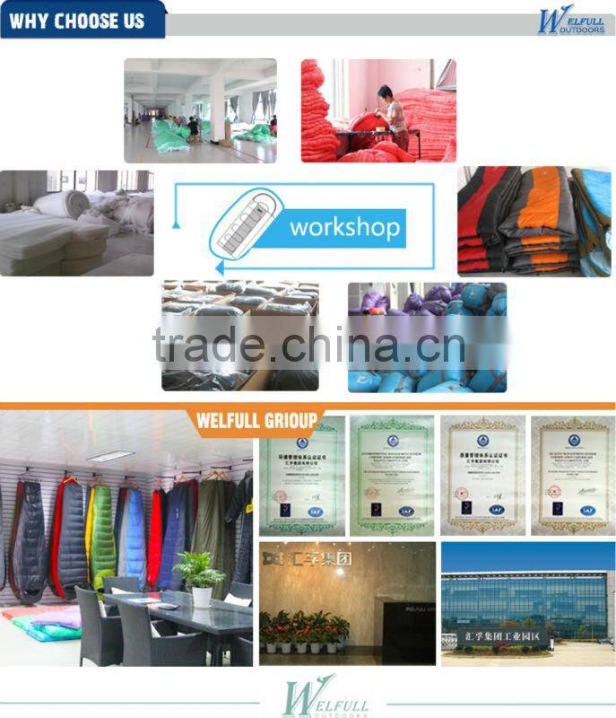 Heated mummy down filling sleeping bag