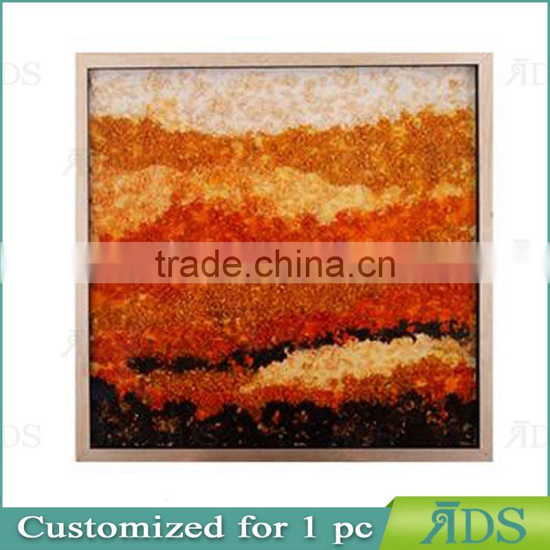 Framed Handmade saw dust wooden wall art