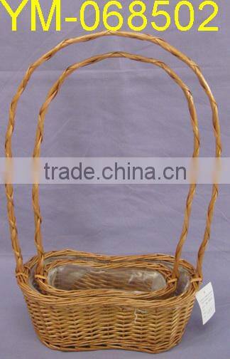 Boat Shaped Willow Basket