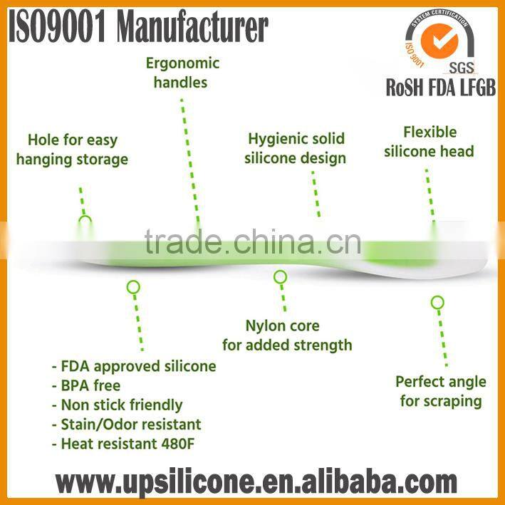 2016 new amazon hot selling heat resistant non-stick silicone kitchen utensil set -cooking tools set-silicone utensil set