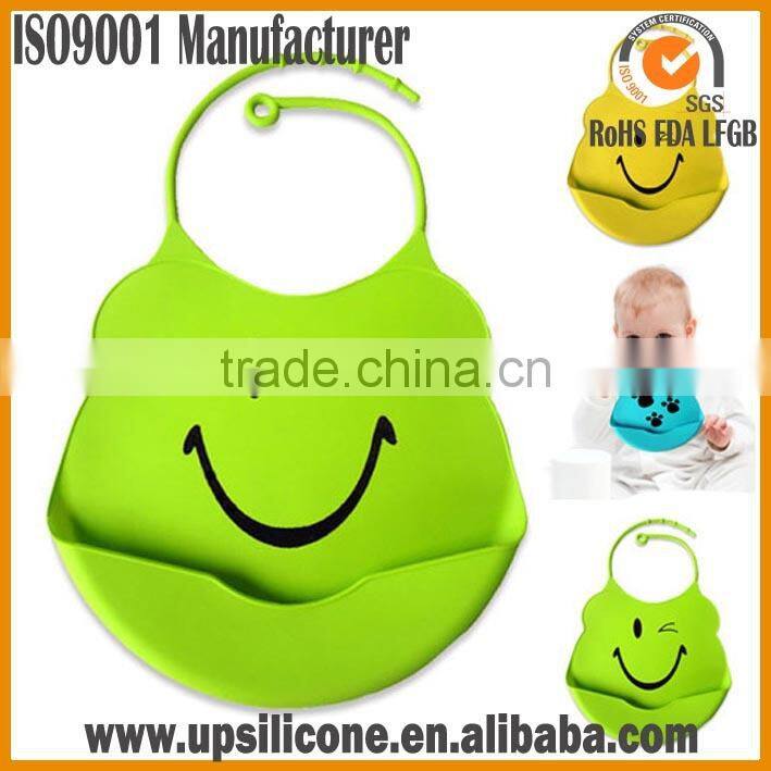 manufacturer of baby silicone bib BPA free silicone baby bib