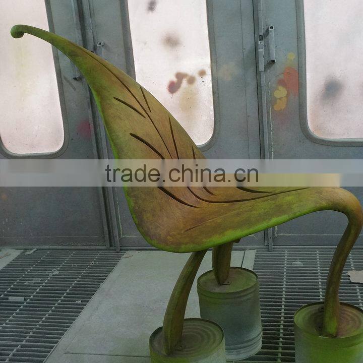 Fiberglass leisure leaf chair