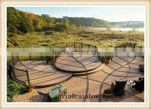 good quality environmental wpc decking floor/outdoor wpc flooring/stair