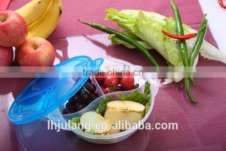 BPA-Free Plastic lunch box with 3 compartments