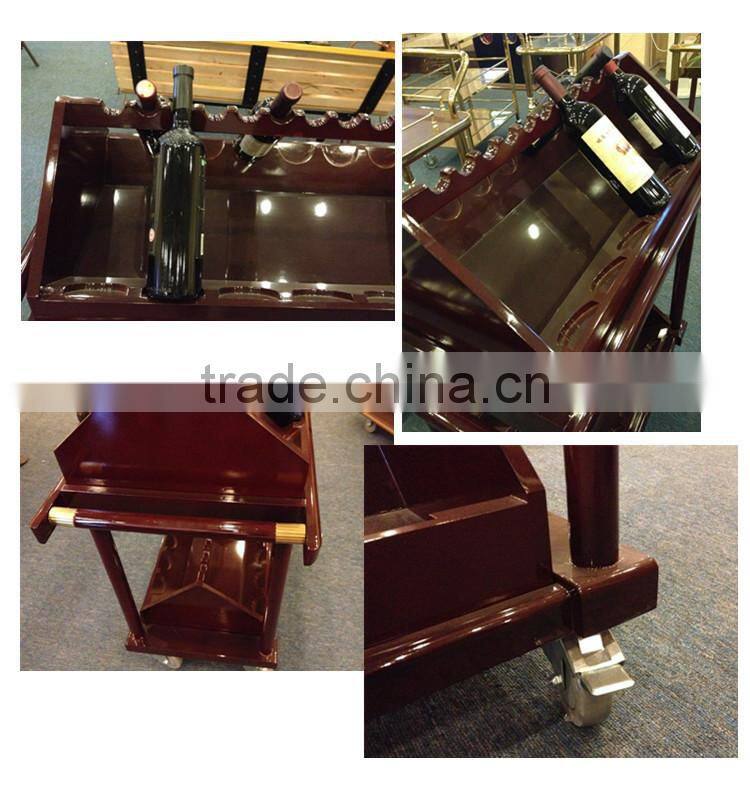 Red wine and liquor serving cart for restaurant C-14