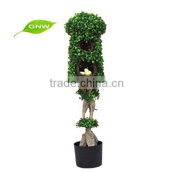 GNW BOX1040 Artificial Boxwood Topiary Ball Grass Decoration Crafts Garden Landscaping outdoor use
