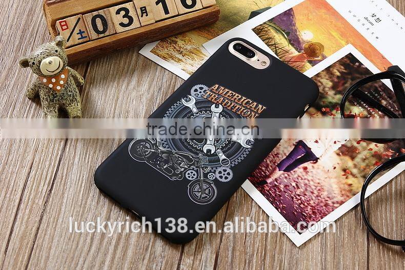 2017 new customized brushed TPU black phone case for iPhone 6G/7G