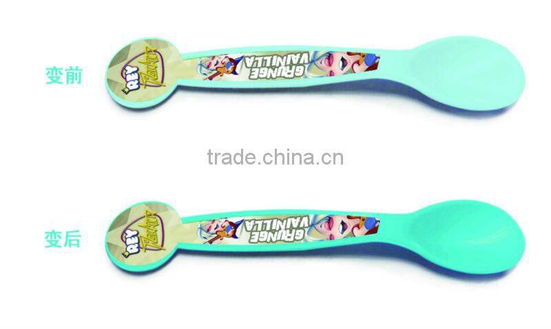 Color Changing Baby Funny Spoon Food Safe Plastic Gift