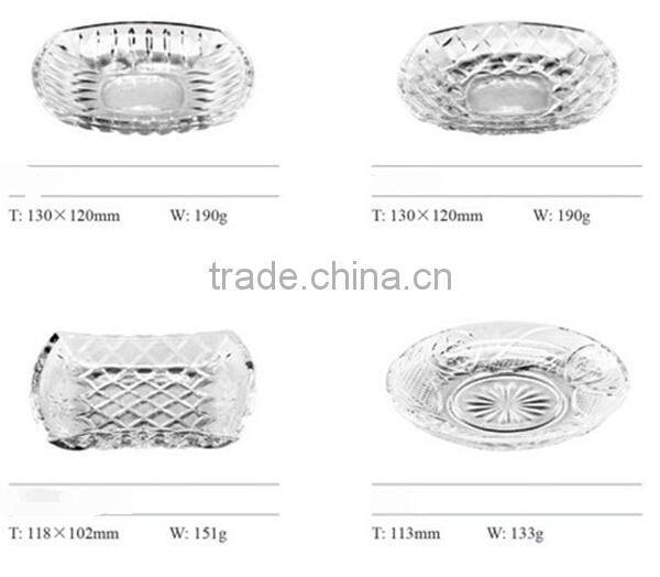 Glass plate and glass tray glass dish