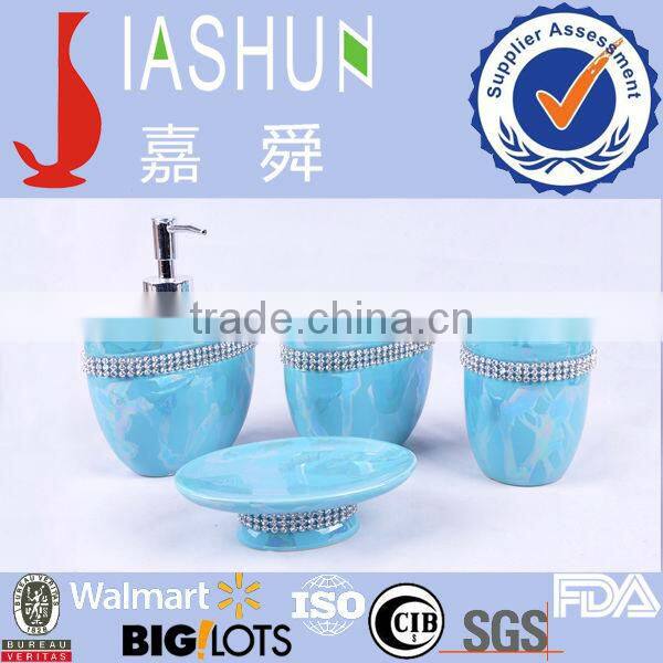 Sky blue Porcelain Bath and Accessories