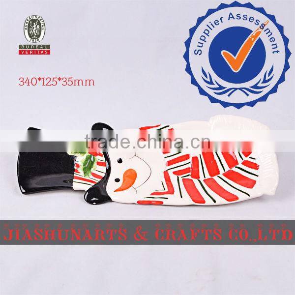 Christmas Snowman Decorative Ceramic Plates