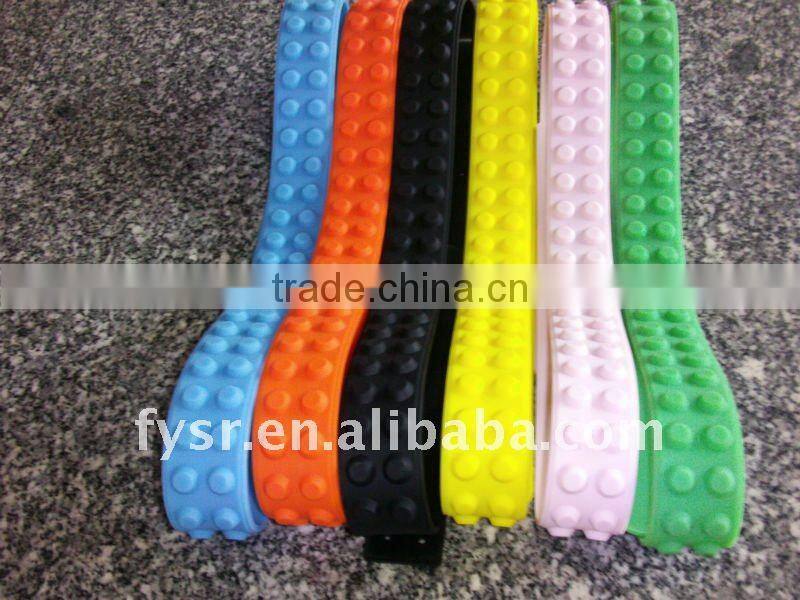 Fashion colorful custom silicone Jelly Belt