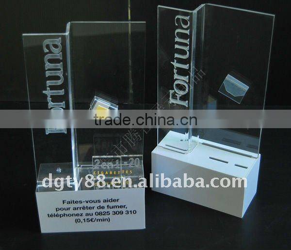 PMMA sunglass display stand made by vac-form machine