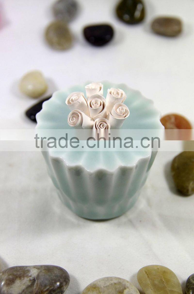 Ceramic bottle Aroma flower Reed diffuser