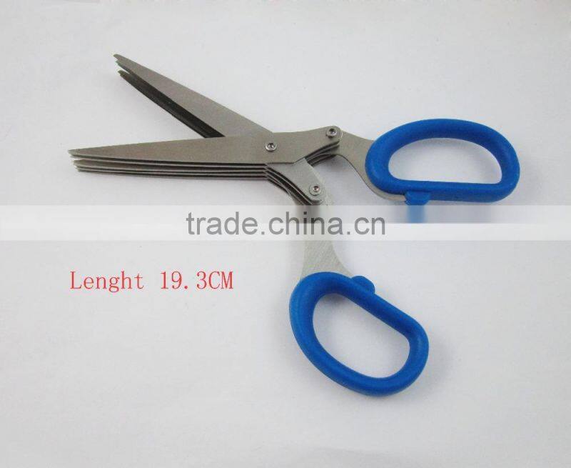 LFGB Stainless Steel 5 Layer Herb Scissors