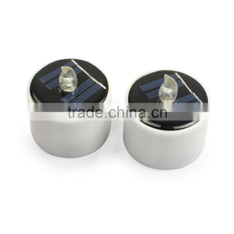 Solar round led candle light