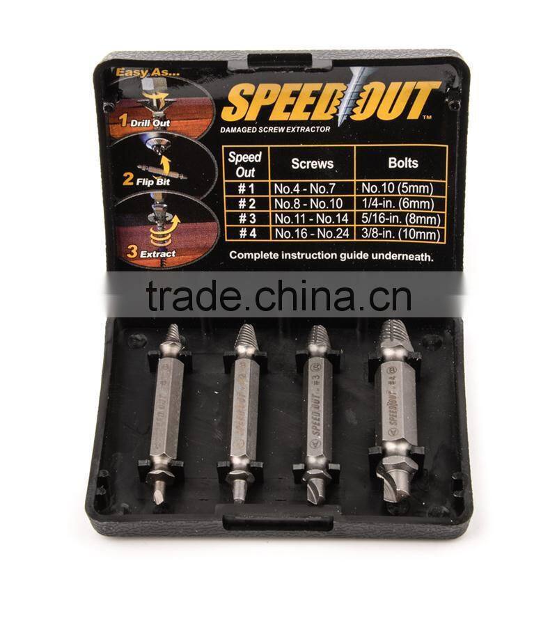 Double ended best broken screw extractor wood bolts hard head remover tool
