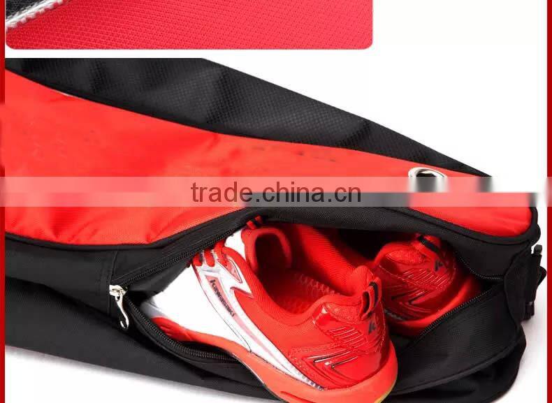 2015 Hot sales tennis racket sport bags with shoe compartment