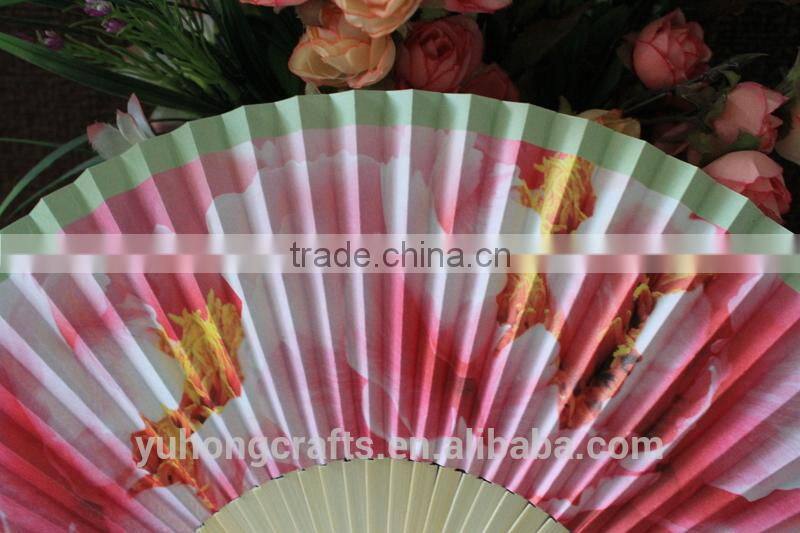 2015 Industry manufacture eco-friendly paper hand fan