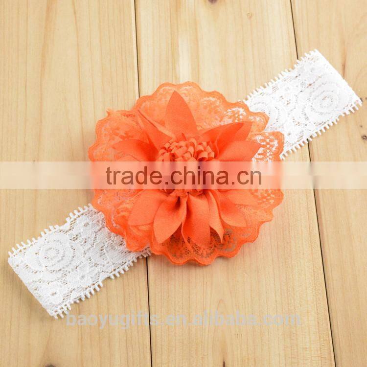 Hot Scolour 10PC Babys Headband Hairband Elastic Wave Point Bowknot Photography