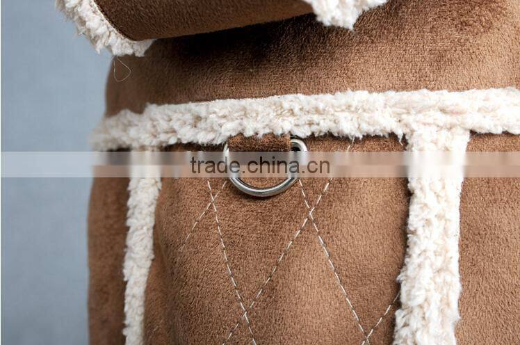 Keep warm SUEDE Dog Apparel Dog Clothes Wholesale