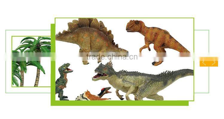 Good quality cartoon animal set toy soft dinosaur king games