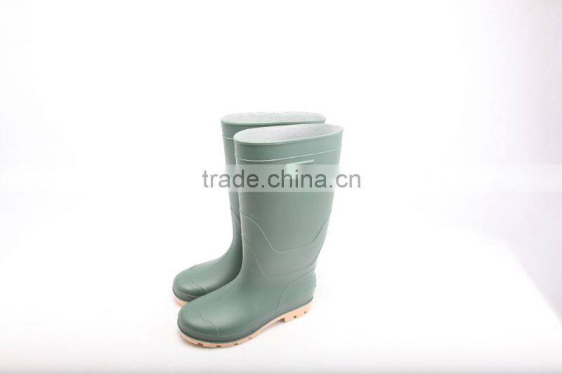 black pvc man working boots with good quality