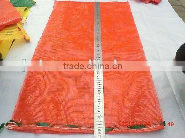 45x75cm red pp mesh bag for potatoes and onions