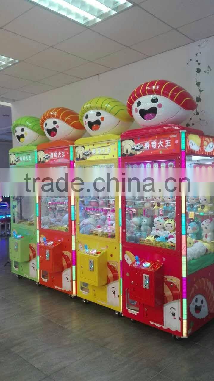 Coin operated New product of Sushi Claw Crane Machine For Sale