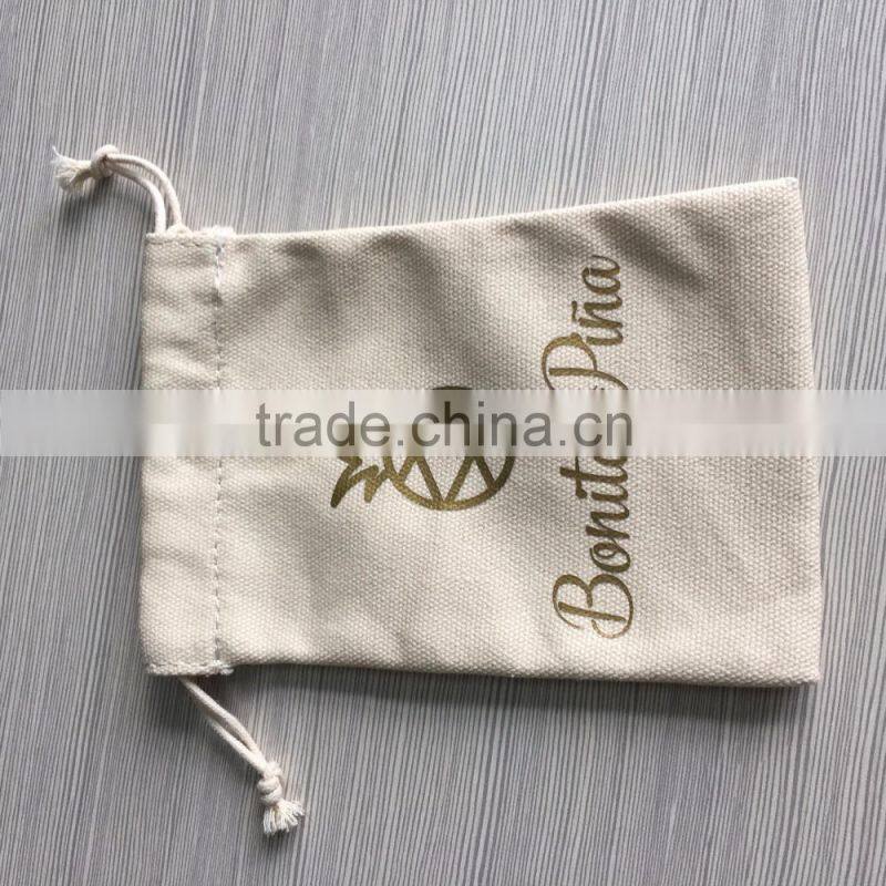 customized classical green color gragrance dust drawstring bag with logo golden