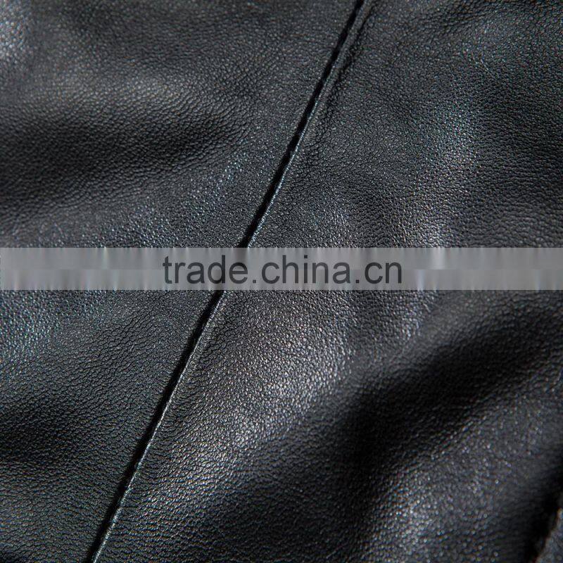 2016 Europe hot sale latest design winter sheep leather with faux fox fur collar vest fashion warm woman vest