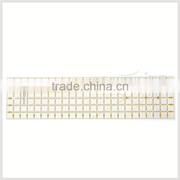 Kearing manufacture 45*10cm transplant rigid plastic quiting ruler for fashion design#KPR4510