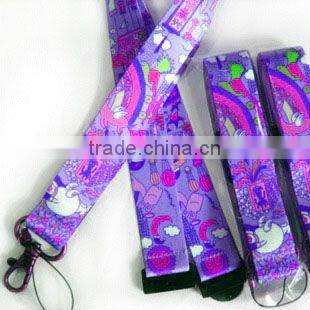 Heat transfer neck lanyard strap both sides id sublimation lanyard