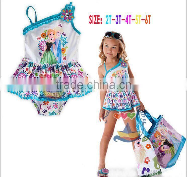 GZY2016 hot sale high quality top brand fashion children stock swimwear