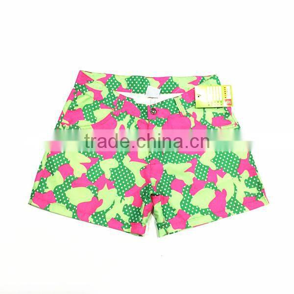 2015 Newest OEM Printed Ladies Shorts Custom Swimwear
