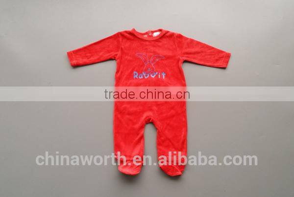 customized cheap baby girl romper oem baby velvet romper