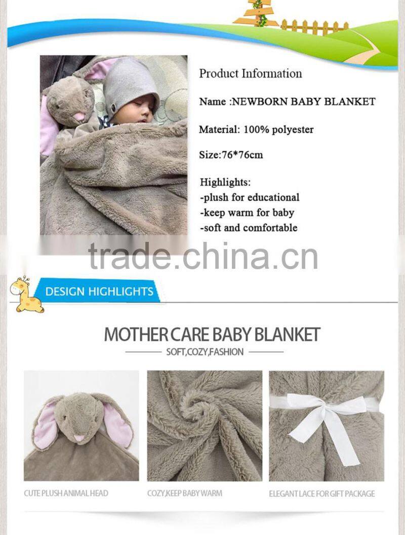 Best Sell Baby Product Coral Fleece Plush Baby Soft Toy Blanket