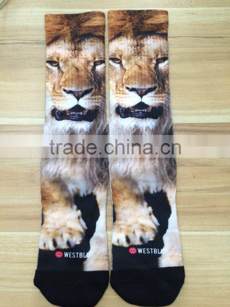 3D 360 print digital printed Sublimation socks