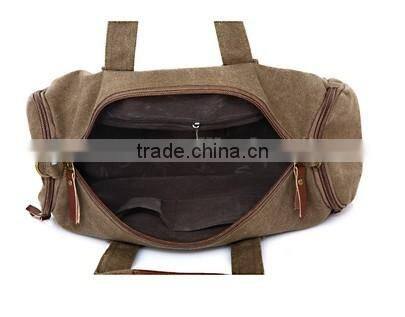 Large capacity unisex canvas travel messenger bag
