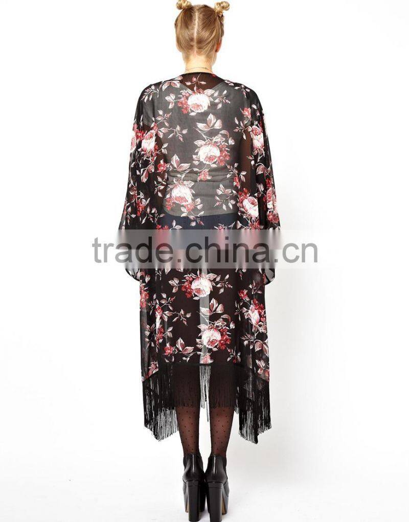 floral kimono modern kimono new floral print kimono women clothing 2014