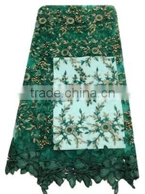 Beaded Bridal Nice Wedding Dress FL1136-1 French Net Laces with Beads