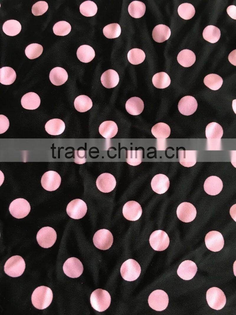 spandex/nylon fabric with dot printing