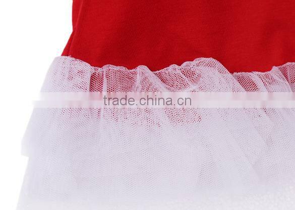 Girls Lovely Short Sleeve Home Frilly Red 2 / 3 year or 1-6 years old baby girl dress