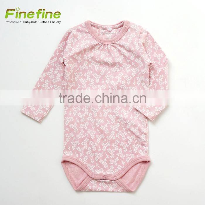 Long Sleeve Baby Clothes Winter Cotton Fall Plain Baby Rompers