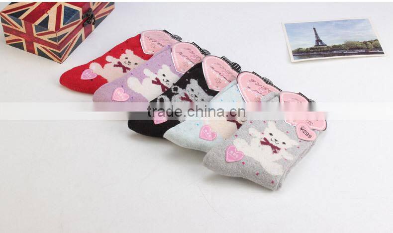 vestitiy 2016 Merry Christmas 3D Cartoon Christmas antibacterial Socks Women Cotton Socks Floor good Christmas gift Aug 25