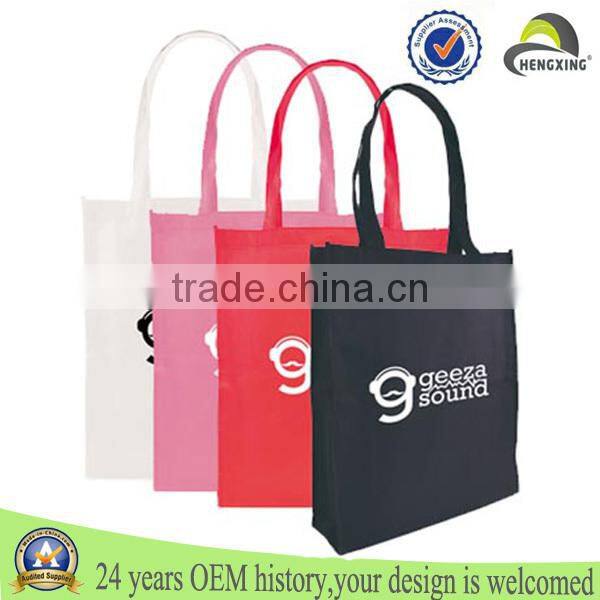 Low price custom made printed travel tote top quality non-woven bag wholesale